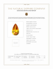 5.18 Ct. Yellowish Orange Sapphire from Ceylon (Sri Lanka) Scan Report