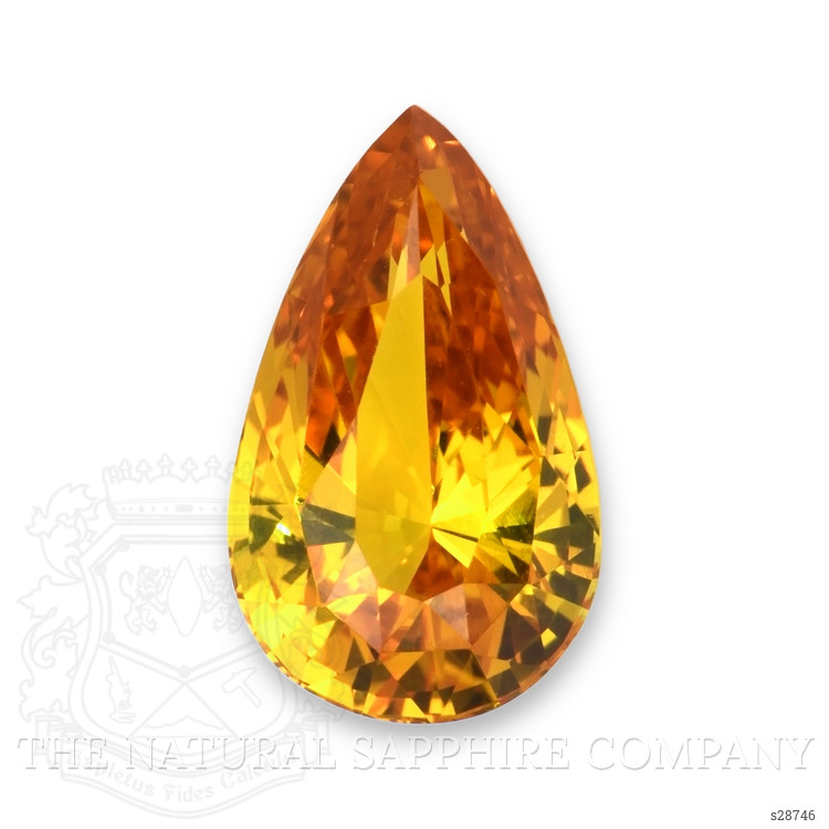 5.18 Ct. Yellowish Orange Sapphire from Ceylon (Sri Lanka)