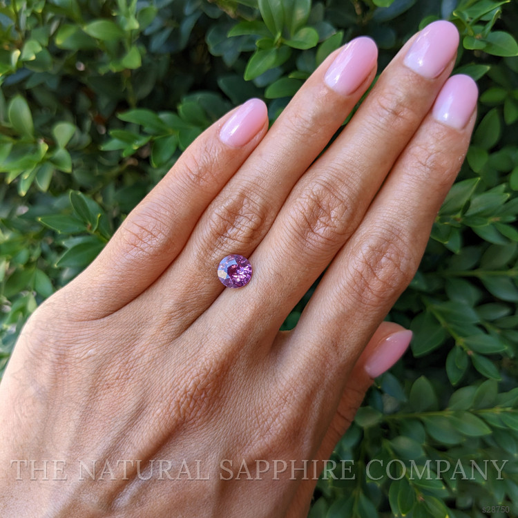 2.65 Ct. Pinkish Purple Sapphire from Ceylon (Sri Lanka)