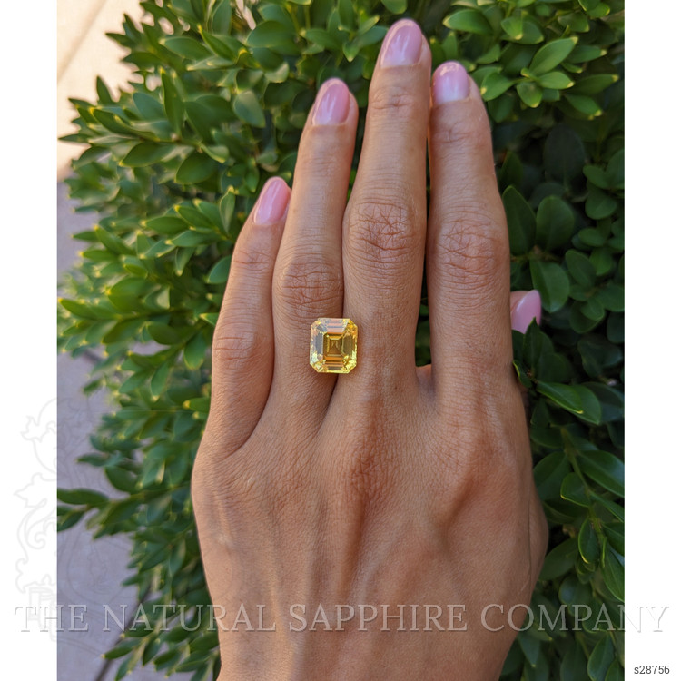 7.60 Ct. Yellow Sapphire from Ceylon (Sri Lanka)