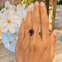 5.00 Ct. Purplish Pink Sapphire from Madagascar Life Style