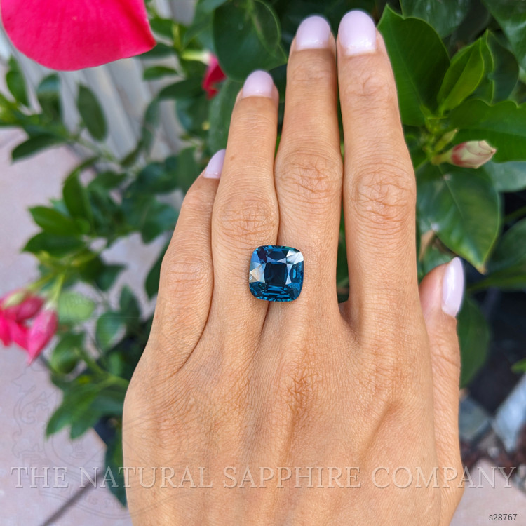11.04 Ct. Greenish Blue Sapphire from Madagascar