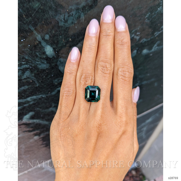 15.09 Ct. Bluish Green Sapphire from Madagascar