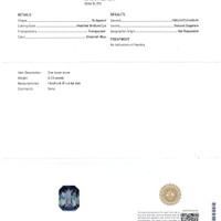 6.13 Ct. Greenish Blue Sapphire from Ceylon (Sri Lanka) Scan Report