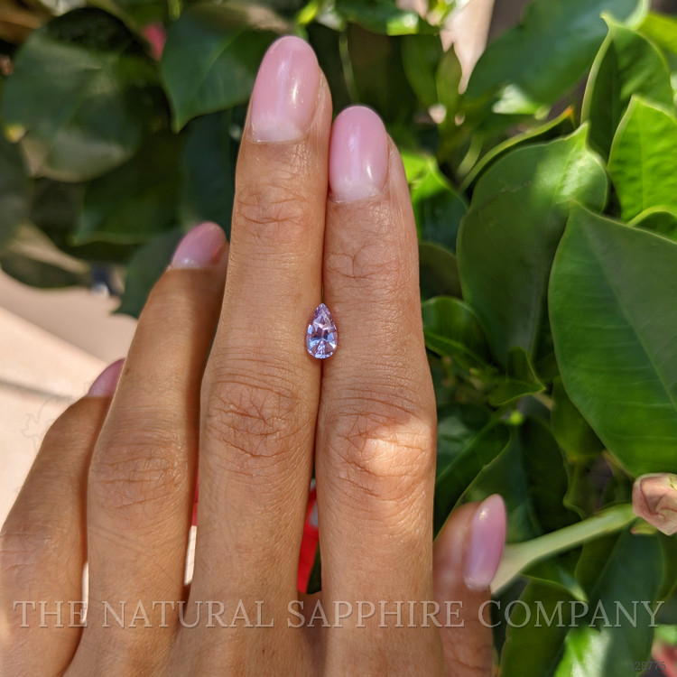 0.91 Ct. Purple Sapphire from Ceylon (Sri Lanka)