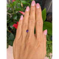 0.74 Ct. Purple Sapphire from Ceylon (Sri Lanka) Life Style