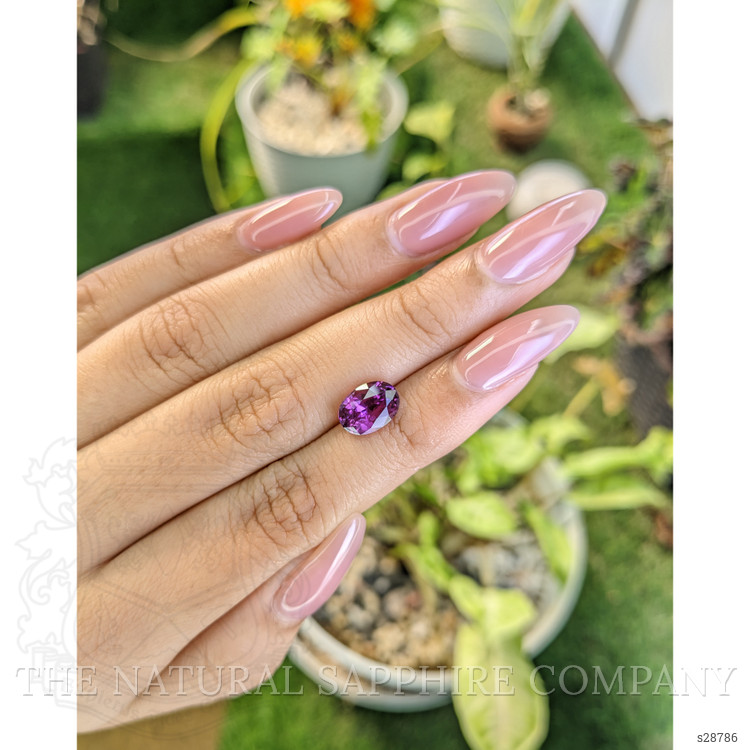 3.51 Ct. Pinkish Purple Sapphire from Ceylon (Sri Lanka)