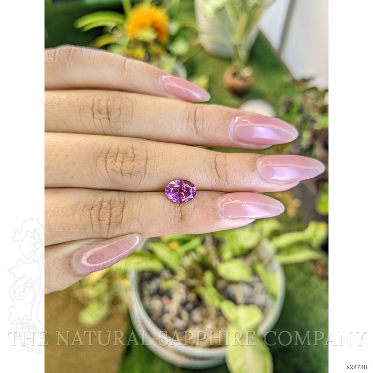 2.58 Ct. Pinkish Purple Sapphire from Ceylon (Sri Lanka)