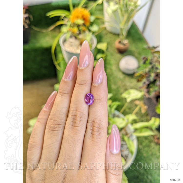 2.58 Ct. Pinkish Purple Sapphire from Ceylon (Sri Lanka)