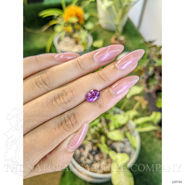 2.58 Ct. Pinkish Purple Sapphire from Ceylon (Sri Lanka)