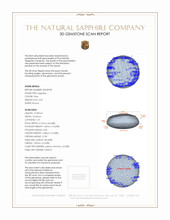 5.50 Ct. Sapphire from Ceylon (Sri Lanka) 3 D Scan Report