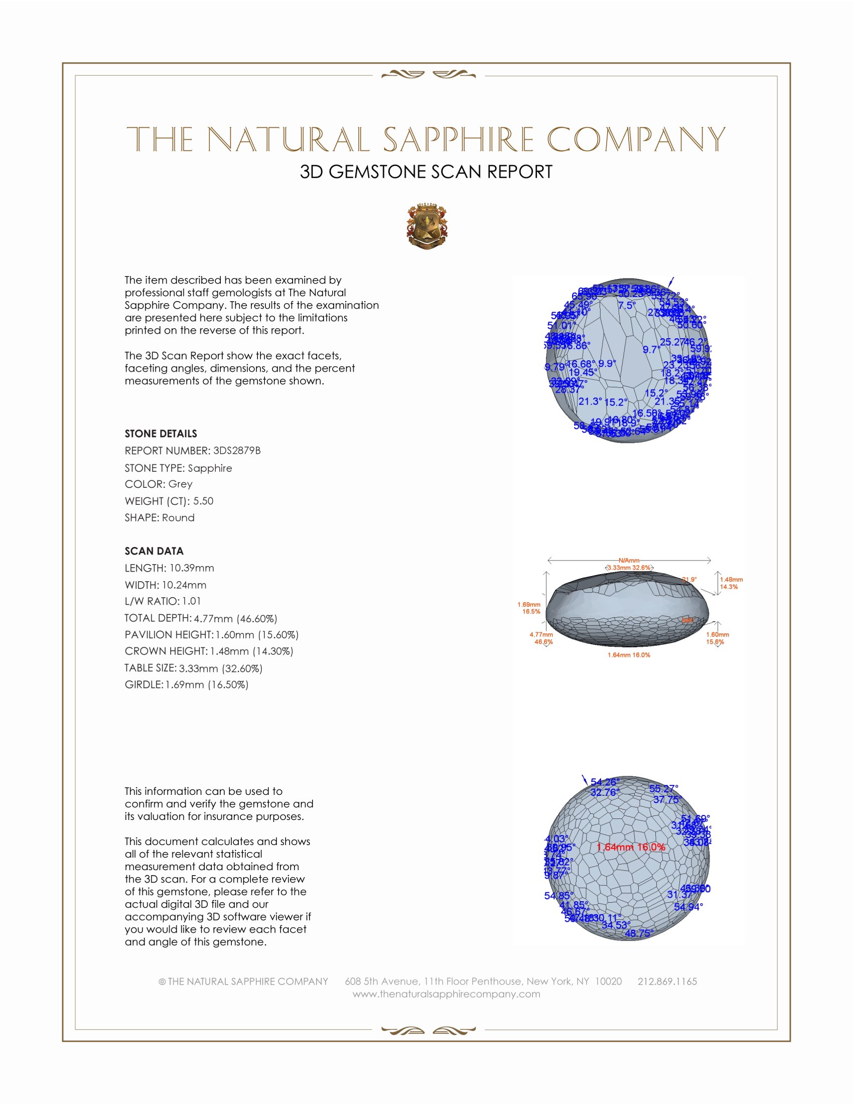 5.50 Ct. Grey Star Sapphire from Ceylon (Sri Lanka)