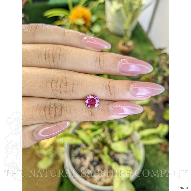 2.04 Ct. Purplish Pink Sapphire from Ceylon (Sri Lanka)