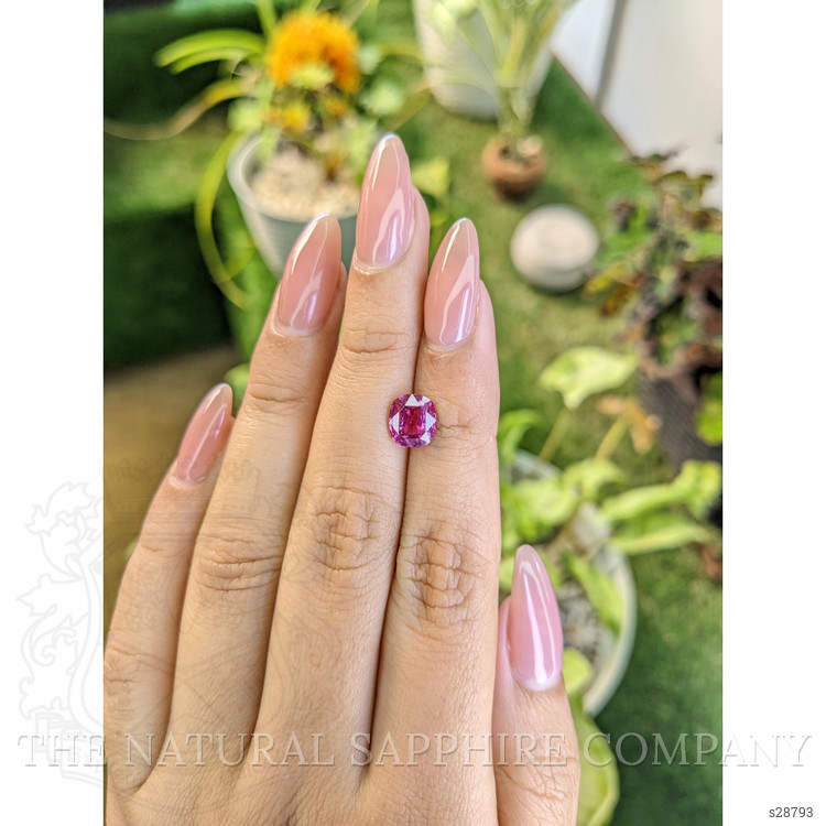 2.04 Ct. Purplish Pink Sapphire from Ceylon (Sri Lanka)