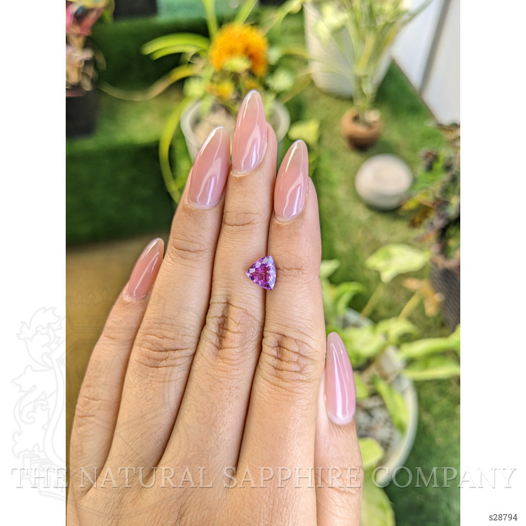 2.01 Ct. Pinkish Purple Sapphire from Ceylon (Sri Lanka)