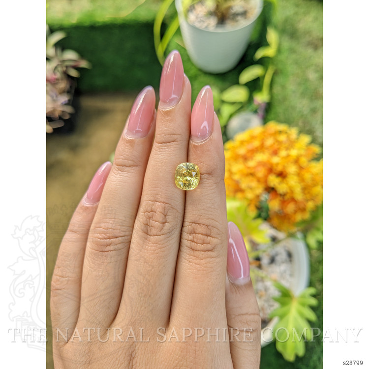 4.17 Ct. Yellow Sapphire from Ceylon (Sri Lanka)