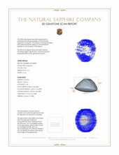 3.17 Ct. Grey Star Sapphire from Ceylon (Sri Lanka) 3 D Scan Report