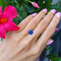 2.76 Ct. Blue Sapphire from Ceylon (Sri Lanka) Life Style