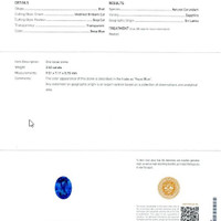 3.52 Ct. Blue Sapphire from Ceylon (Sri Lanka) Scan Report