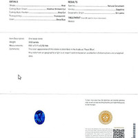 3.52 Ct. Blue Sapphire from Ceylon (Sri Lanka) Scan Report