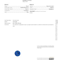3.43 Ct. Blue Sapphire from Madagascar Scan Report