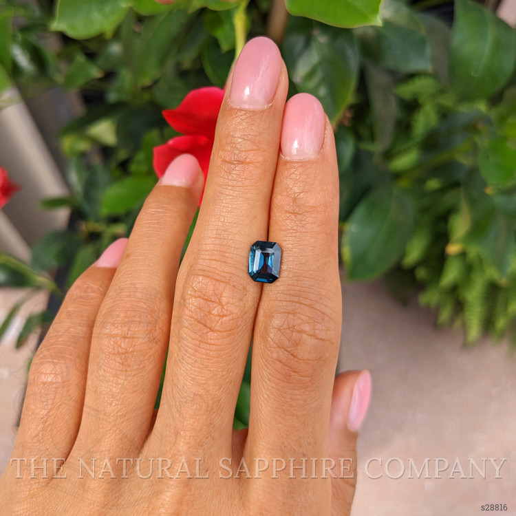 1.94 Ct. Greenish Blue Sapphire from Ceylon (Sri Lanka)