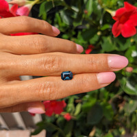 1.94 Ct. Greenish Blue Sapphire from Ceylon (Sri Lanka) Life Style