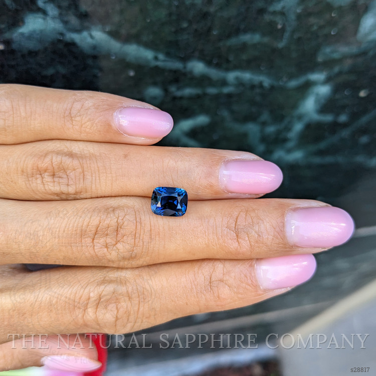 3.07 Ct. Greenish Blue Sapphire from Ceylon (Sri Lanka)
