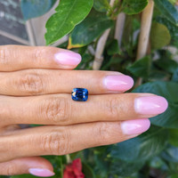 3.07 Ct. Greenish Blue Sapphire from Ceylon (Sri Lanka) Life Style