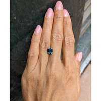 2.75 Ct. Bluish Green Sapphire from Madagascar Life Style