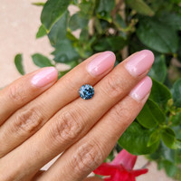 2.16 Ct. Bluish Green Sapphire from Madagascar Life Style