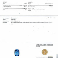 7.02 Ct. Blue Sapphire from Ceylon (Sri Lanka) Scan Report