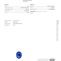 3.01 Ct. Blue Sapphire from Ceylon (Sri Lanka) Scan Report