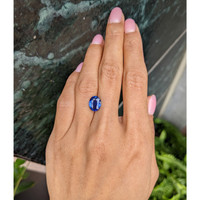 3.01 Ct. Blue Sapphire from Ceylon (Sri Lanka) Life Style