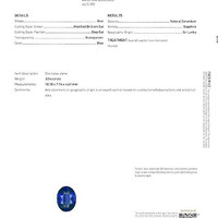 3.04 Ct. Blue Sapphire from Ceylon (Sri Lanka) Scan Report