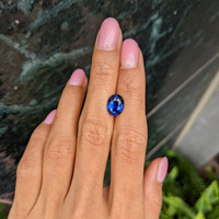 3.04 Ct. Blue Sapphire from Ceylon (Sri Lanka) Life Style