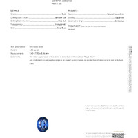 3.06 Ct. Blue Sapphire from Ceylon (Sri Lanka) Scan Report