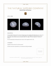 7.46 Ct. Grey Star Sapphire from Ceylon (Sri Lanka) Appraisal