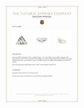 1.01 Ct. Yellow Sapphire from Ceylon (Sri Lanka) Appraisal