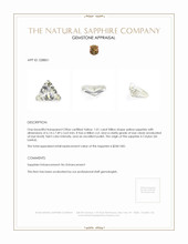 1.01 Ct. Yellow Sapphire from Ceylon (Sri Lanka) Appraisal
