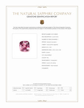 0.58 Ct. Pink Sapphire from Ceylon (Sri Lanka) Scan Report