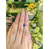 0.97 Ct. Bluish Purple Sapphire from Ceylon (Sri Lanka) Life Style