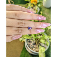 0.97 Ct. Bluish Purple Sapphire from Ceylon (Sri Lanka) Life Style