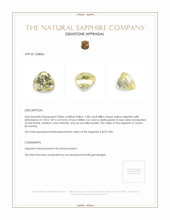 2.80 Ct. Yellow Sapphire from Ceylon (Sri Lanka) Appraisal