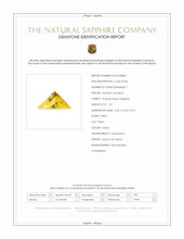 1.10 Ct. Yellow Sapphire from Ceylon (Sri Lanka) Scan Report