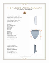 2.37 Ct. Bi Color Sapphire from Ceylon (Sri Lanka) 3 D Scan Report