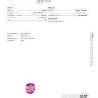 3.07 Ct. Pink Sapphire from Madagascar Scan Report