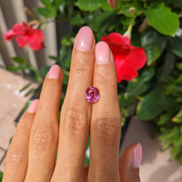 3.07 Ct. Pink Sapphire from Madagascar Life Style