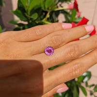 2.53 Ct. Purplish Pink Sapphire from Ceylon (Sri Lanka) Life Style