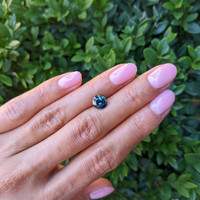 2.20 Ct. Bluish Green Sapphire from Madagascar Life Style